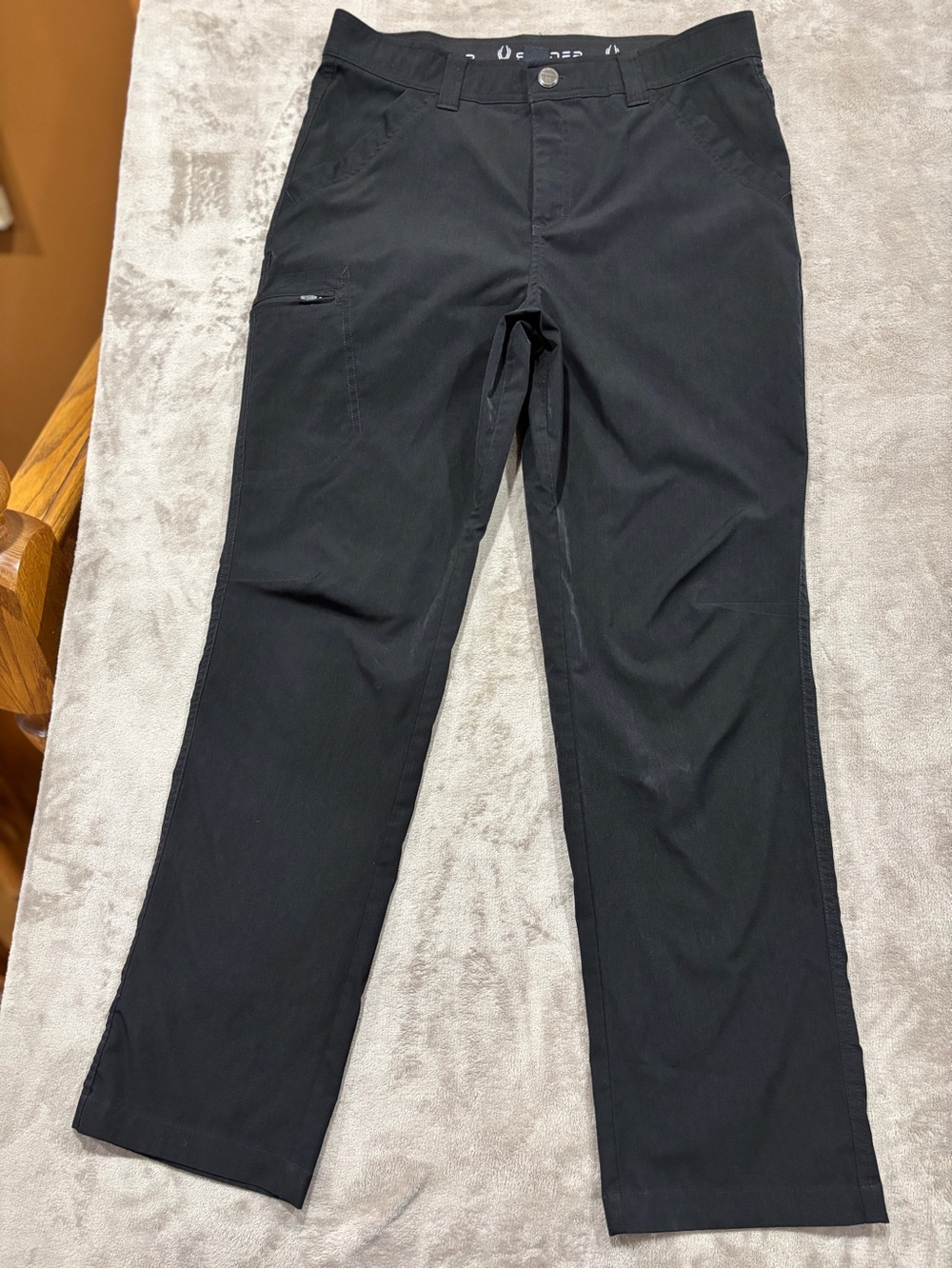 Spyder Black Straight-Leg Chinos